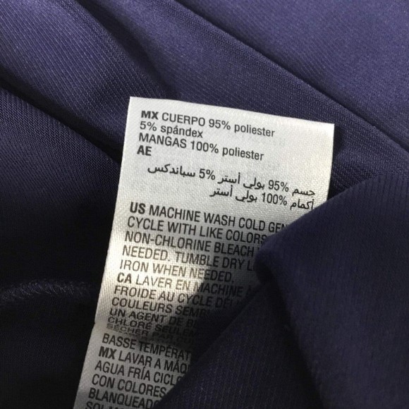 JM Collection Abstract Color block Roundneck Flare Sleeve Slit Tunic Top XXL - Picture 3 of 7